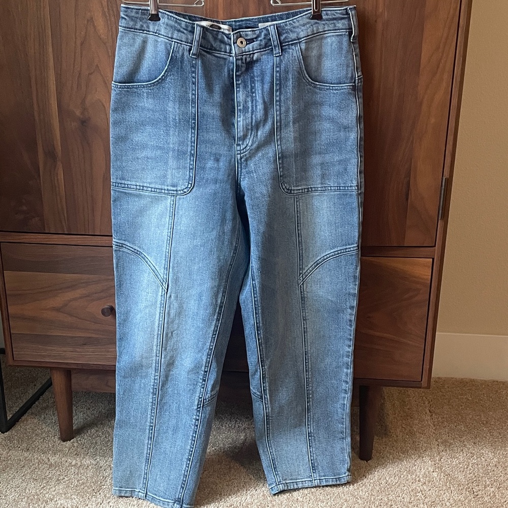 Pilcro Women's Light Blue Relaxed Jeans